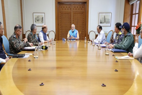 PM Modi assesses gains from 'Operation Sindoor', vows strong response to Pak escalation