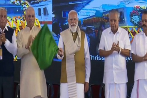 PM Modi flags off three new Amrit Bharat Express trains from Thiruvananthapuram