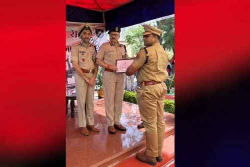 Ace archer Rajat Chauhan bestowed with DGP Commendation Disc for sporting excellence