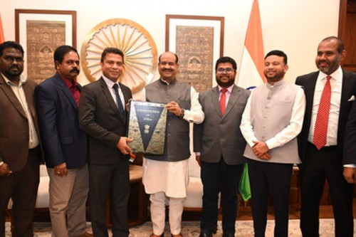 Sri Lanka-India Parliamentary Friendship delegation meets LS Speaker, discusses enhancing parliamentary ties