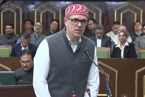 BJP MLAs stall proceedings of J&K Assembly over Omar Abdullah's 'unparliamentary remarks'