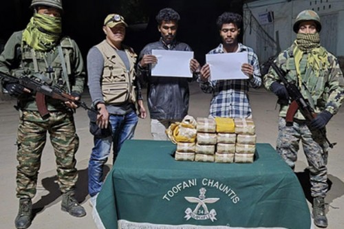 Banned drugs worth Rs 45 crore smuggled from Myanmar seized in Mizoram; two held
