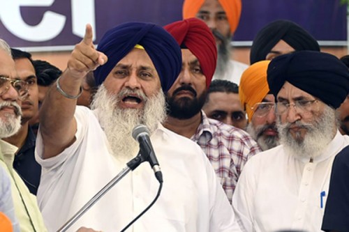 Sukhbir Badal claims Mann govt asking departments to return funds
