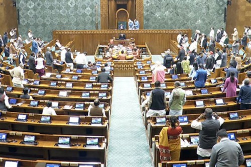 8 Oppn MPs suspended in LS for 'disrupting' proceedings, throwing papers at Chair