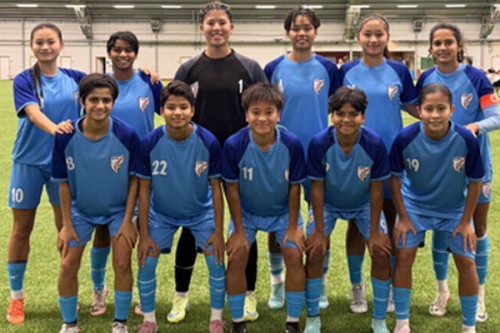 India U20 women football team play out 1-1 draw with Swedish club Enskede IK Dam