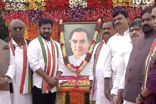 Telangana CM Revanth Reddy recalls Rajiv Gandhi's services to nation