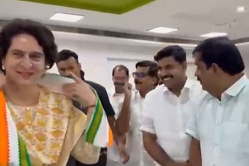 Priyanka Gandhi slams central govt for abstaining from UN Gaza resolution