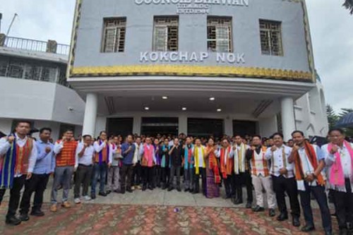 TMP members take oath in Tripura tribal council; BJP boycotts ceremony