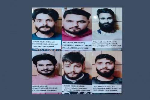 Six miscreants booked under PSA in J&K's Sopore