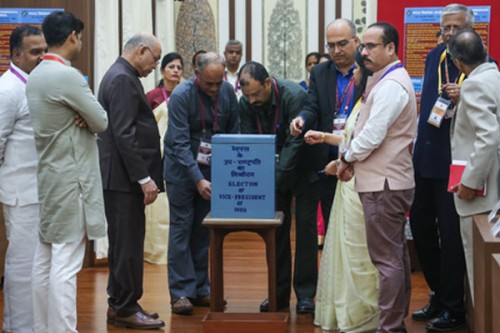 VP election: 97.57 pc polling percentage recorded till 3 P.M.
