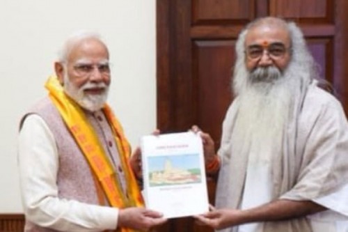 PM Modi gets progress report on Shri Kalki Dham's construction in UP