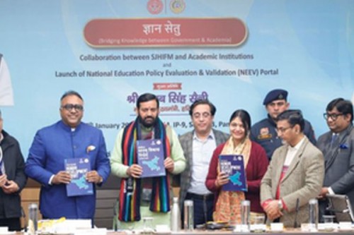 Haryana CM releases first District Human Development Report by Jindal Institute of Haryana Studies