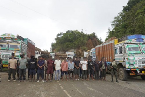 Illegally transported timber in 61 trucks worth Rs 3.1 crore seized in Manipur