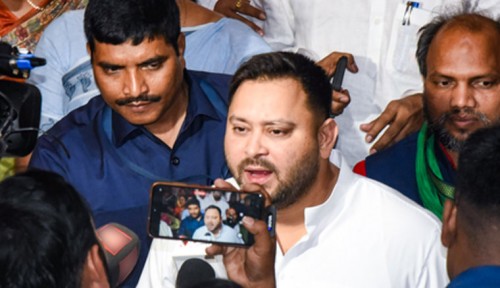 Nitish Kumar gave his resignation under pressure exerted by BJP, says Tejashwi Yadav