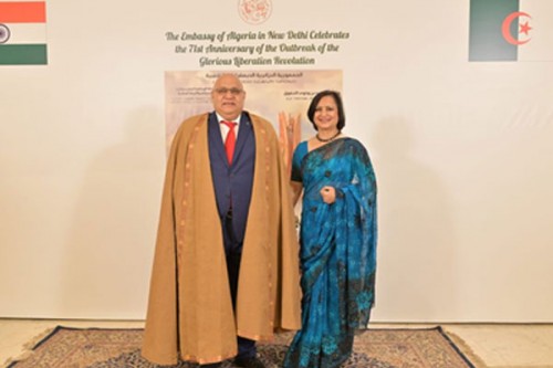 India reiterates strengthening bilateral ties during Algeria's 71st Revolution Day celebration