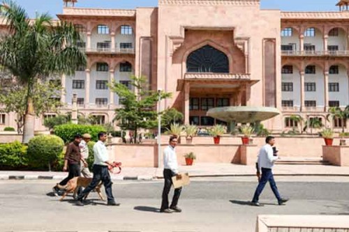 Raj Assembly receives yet another bomb threat; search on