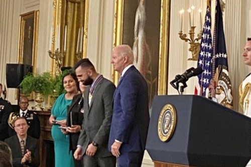 Biden honours Indian-origin NYPD cop with Presidential Medal of Valor
