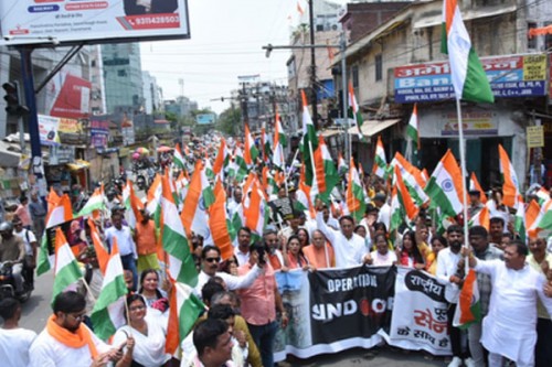 BJP holds Tiranga Yatra in Ranchi, MoS Defence Sanjay Seth hails Indian Army's valour