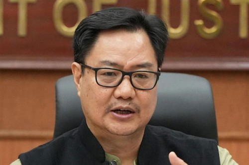 Kiren Rijiju targets Mamata govt for refusing to implement Waqf Act