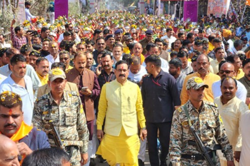 Elderly woman dies during Kalash Yatra at Navagraha Shakti Peeth temple in MP's Dabra