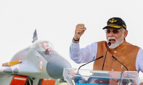 I came for 'darshan' of heroes: PM Modi salutes Indian armed forces
