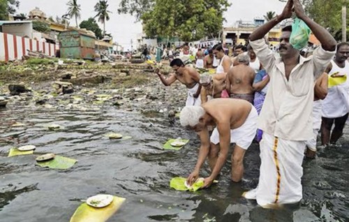 Devotees flock to Cauvery river for 'Aadi Amavasya' rituals