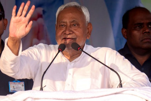 Nitish Kumar inspects JD(U) war room ahead of Bihar Assembly poll results