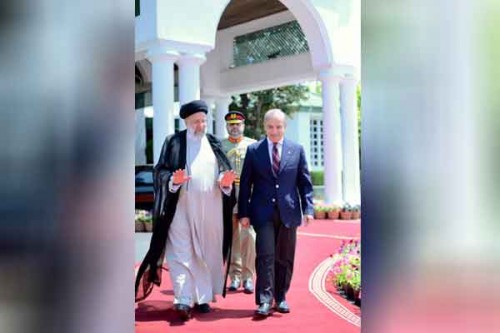 Iranian President Ebrahim Raisi lands in Islamabad on three-day visit