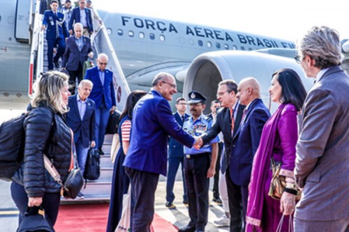 Brazil VP Geraldo Alckmin arrives in India for trade ministerial meeting