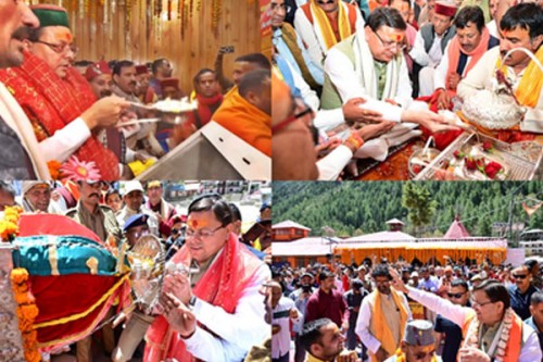 Uttarakhand CM offers prayers at Gangotri Yamunotri Dhams as Char Dham Yatra begins