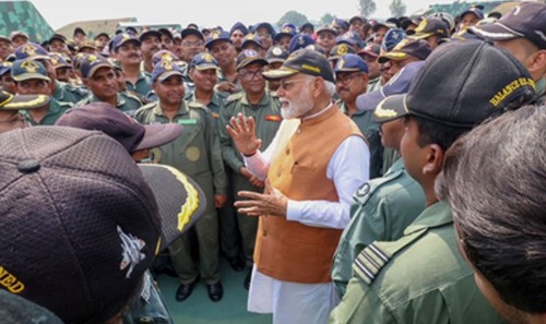Varun Dhawan lauds soldiers, shares photos of PM Modi with air warriors at Adampur air base