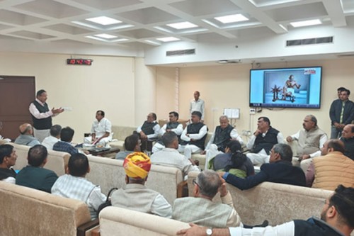 BJP's 2 years vs Congress' 5: CLP meets to target Bhajanlal Sharma govt in Assembly