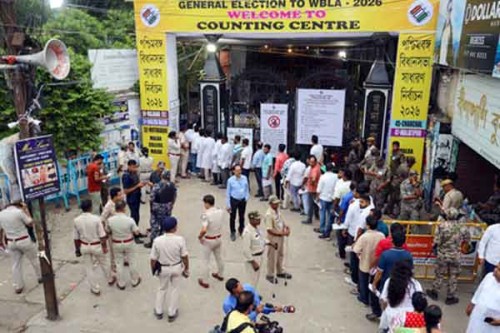 Bengal polls 2026: BJP running ahead of Trinamool after two hours of counting
