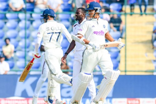 2nd Test: Gill unbeaten on 75, Jaiswal makes 175 as India reach 427/4
