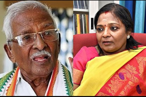 TN BJP leaders pay tributes to veteran Cong leader Ananthan; console Tamilisai over father's loss