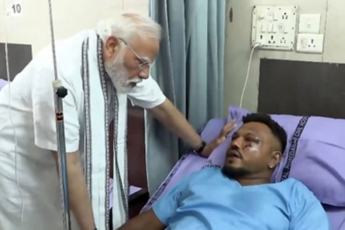 'I can't believe I survived', says lone survivor of Air India crash in emotional meeting with PM Modi