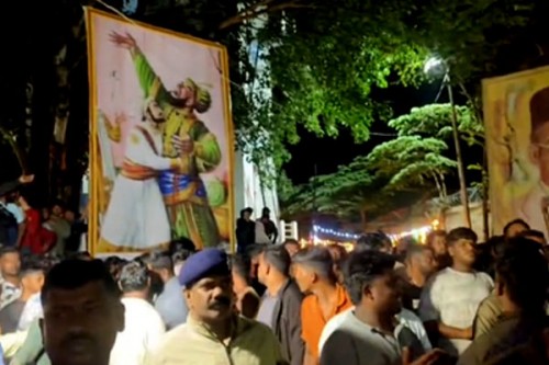 Cutout of Shivaji killing Afzal Khan removed in Karnataka over law and order concern