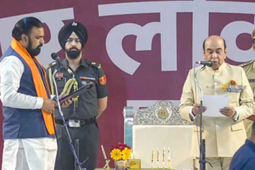 Samrat Choudhary takes oath as Bihar's first BJP CM with two deputies from JD(U)