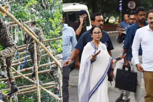 Army Dismantles TMC Stage at Maidan; Mamata Accuses BJP of Misusing Forces