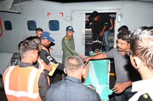 Navy airlifts patient from Lakshadweep