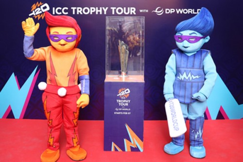 T20 WC 2026 trophy reaches alma maters of Pandya, Kishan and Samson