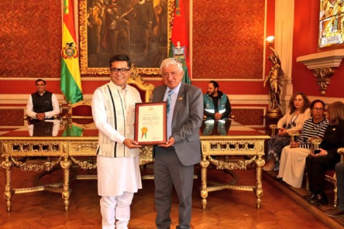 MoS Margherita welcomed by La Paz Mayor in Bolivia, discusses strengthening cooperation