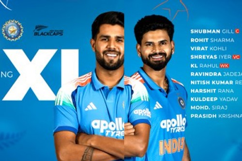 2nd ODI: Nitish comes in for India as NZ opt to bowl first; Lennox handed debut