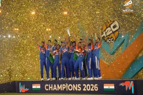 BCCI congratulates Team India on ICC Men's T20 World Cup 2026 triumph