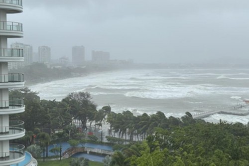 Typhoon Co-May makes landfall in China's Zhejiang province