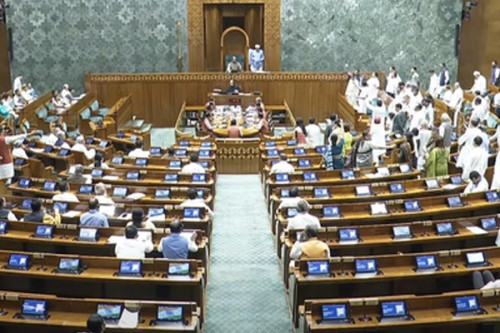 Lok Sabha adjourned till 2 pm amid Oppn protests