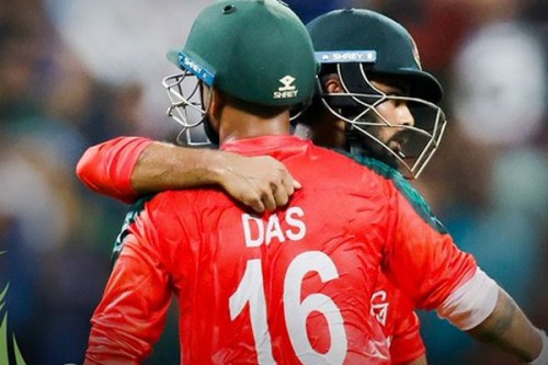 Captain Litton Das leads Bangladesh to a seven-wicket win over Hong Kong