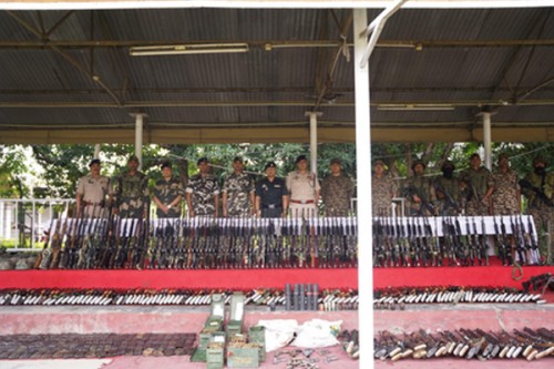Huge arms recoveries help in restoring peace in Manipur
