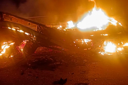 Tatanagar-Ernakulam Express catches fire in Andhra, one killed