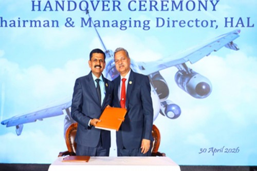 Ravi K assumes charge as HAL's CMD